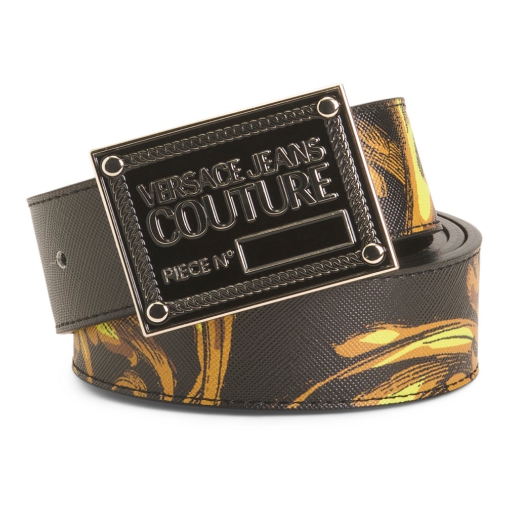 Made in Italy leather designer belt, new with tags